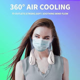 Portable Bladeless Hanging Neck Fan – Stay Cool, Stay Stylish